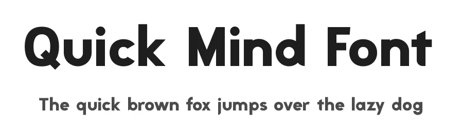 Quick Mind Font by timelesstype.co — Sans Serif Font