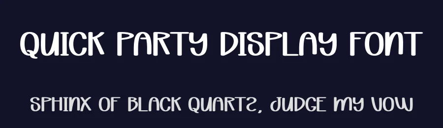 Quick Party Display Font by andikastudio — Display Font — thumbnail 2