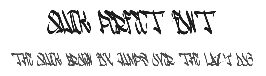 Quick Perfect Font by Rachmad bagus f — Display Font