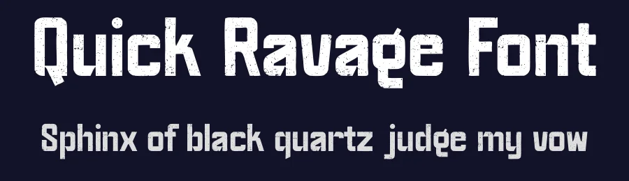 Quick Ravage Font by Rian dryana — Display Font — thumbnail 2