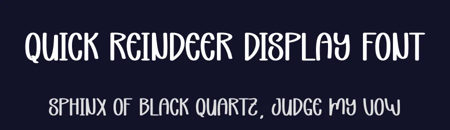 Quick Reindeer Display Font by andikastudio — Display Font — thumbnail 2