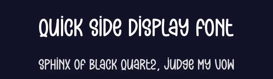 Quick Side Display Font by andikastudio — Display Font — thumbnail 2