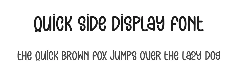 Quick Side Display Font by andikastudio — Display Font