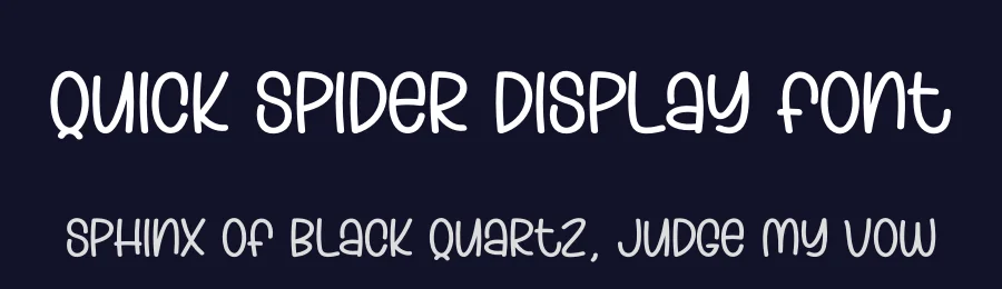 Quick Spider Display Font by andikastudio — Display Font — thumbnail 2