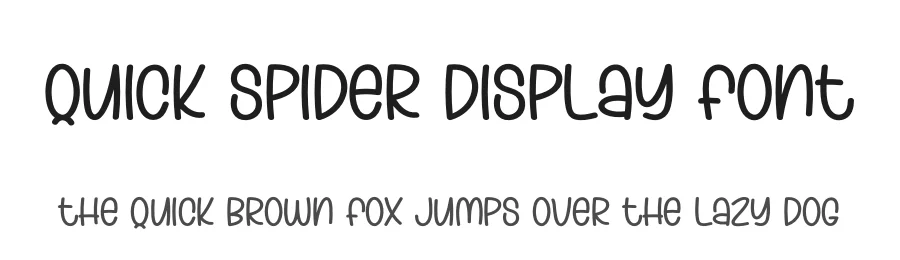 Quick Spider Display Font by andikastudio — Display Font