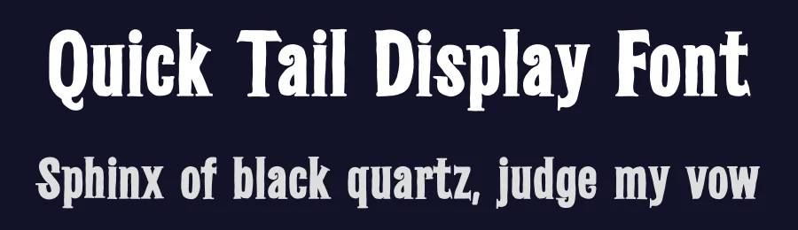 Quick Tail Display Font by SURATMI — Decorative Font — thumbnail 2
