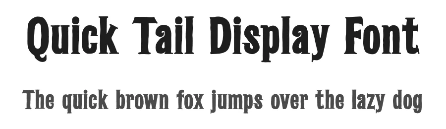Quick Tail Display Font by SURATMI — Decorative Font