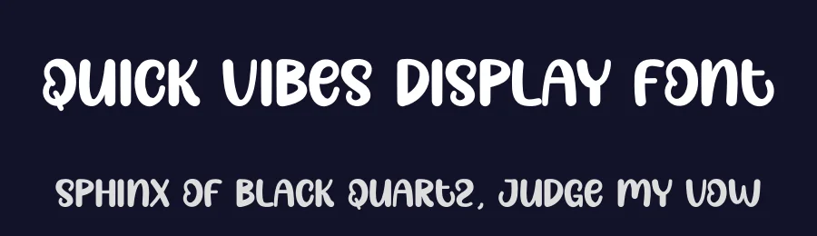 Quick Vibes Display Font by andikastudio — Display Font — thumbnail 2