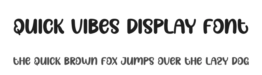 Quick Vibes Display Font by andikastudio — Display Font