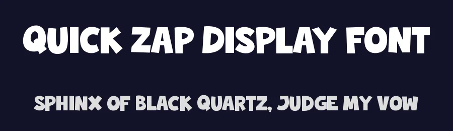 Quick Zap Display Font by TokoPress — Display Font — thumbnail 2