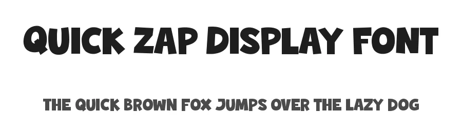 Quick Zap Display Font by TokoPress โ Display Font