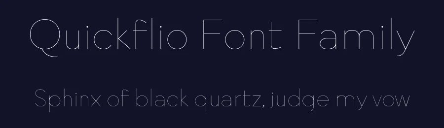 Quickflio Font Family by Ryul Davidson — Sans Serif Font — thumbnail 2