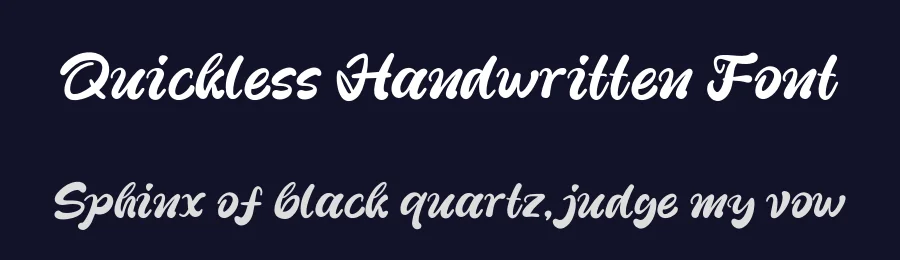 Quickless Handwritten Font by Khurasan — Script Handwritten Font — thumbnail 2