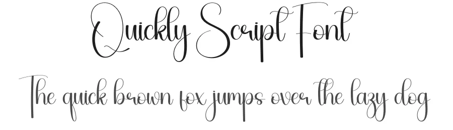 Quickly Script Font by creativeletter — Script Handwritten Font