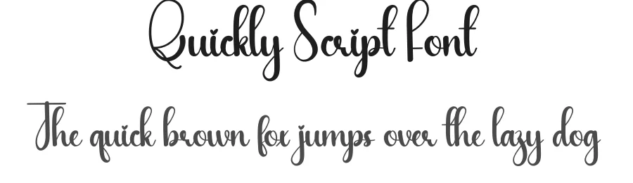 Quickly Script Font by creativeletter — Script Handwritten Font