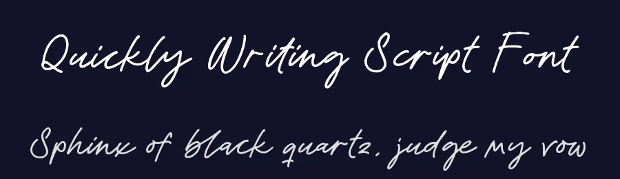 Quickly Writing Script Font by stylishtype.co — Script Handwritten Font — thumbnail 2
