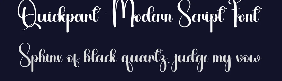 Quickpart – Modern Script Font by creativeletter — Script Handwritten Font — thumbnail 2