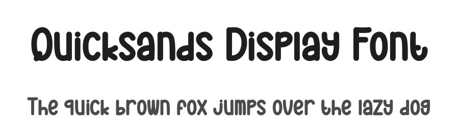 Quicksands Display Font by andikastudio — Script Handwritten Font