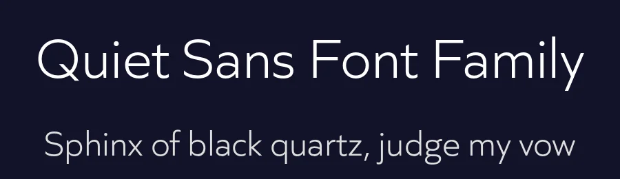 Quiet Sans Font Family by Dharma Type — Sans Serif Font — thumbnail 2