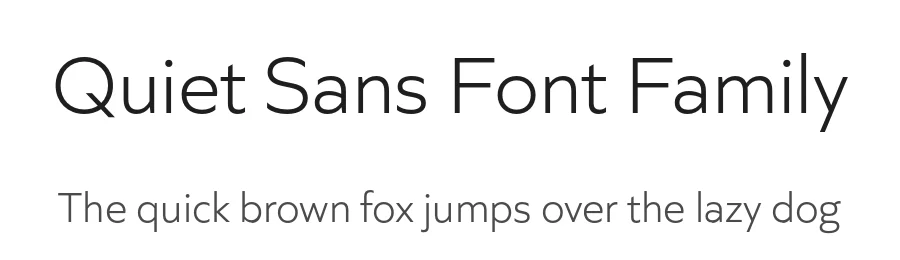 Quiet Sans Font Family by Dharma Type — Sans Serif Font