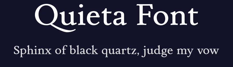 Quieta Font by Italiantype — Serif Font — thumbnail 2