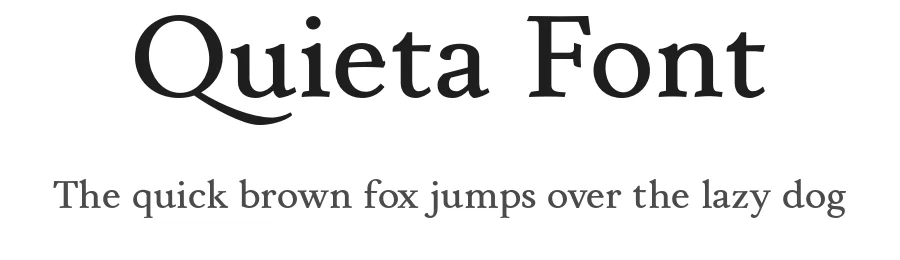 Quieta Font by Italiantype — Serif Font
