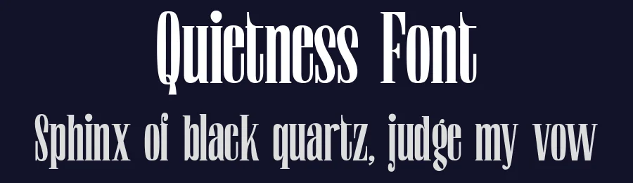 Quietness Font by Aksapix_Type — Decorative Font — thumbnail 2