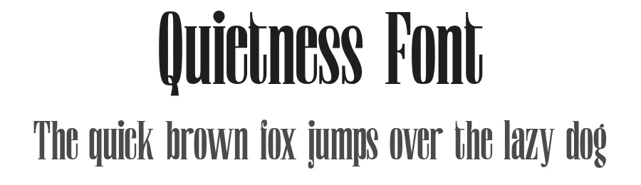 Quietness Font by Aksapix_Type — Decorative Font