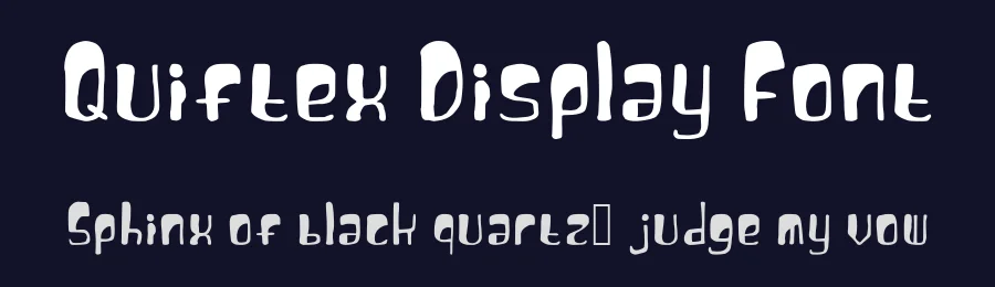 Quiftex Display Font by El - Marawe DSGN — Display Font — thumbnail 2