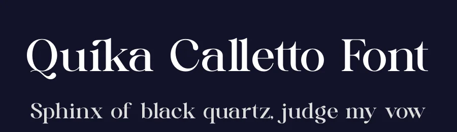 Quika Calletto Font by timelesstype.co — Display Font — thumbnail 2