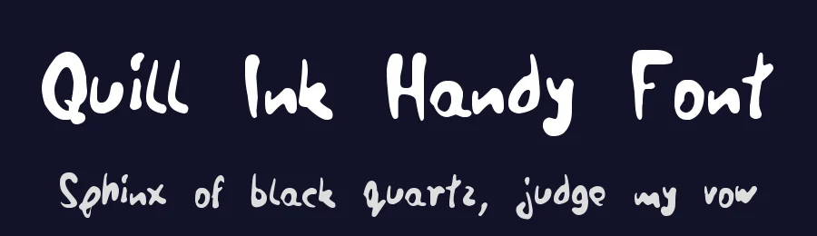 Quill Ink Handy Font by zai — Decorative Font — thumbnail 2