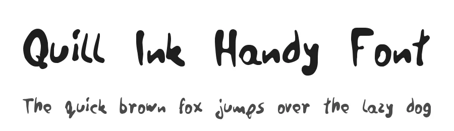 Quill Ink Handy Font by zai — Decorative Font