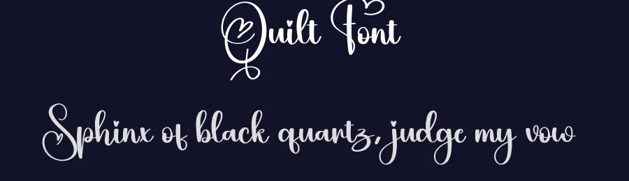 Quilt Font by creativeletter — Script Handwritten Font — thumbnail 2