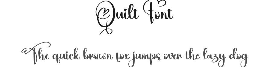 Quilt Font by creativeletter — Script Handwritten Font