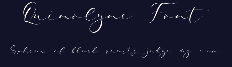 Quinolyne Font by qwrtype — Script Handwritten Font — thumbnail 2