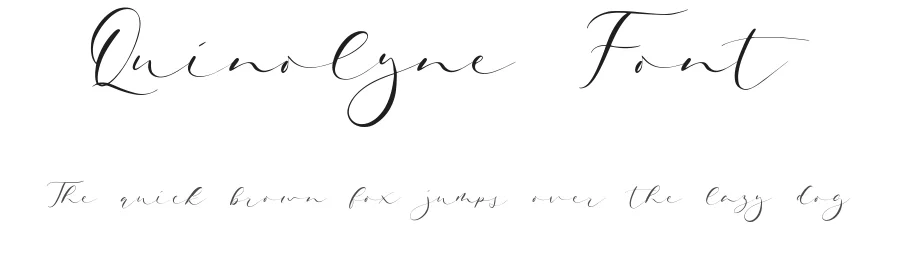 Quinolyne Font by qwrtype — Script Handwritten Font