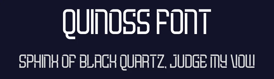 Quinoss Font by figuree — Display Font — thumbnail 2