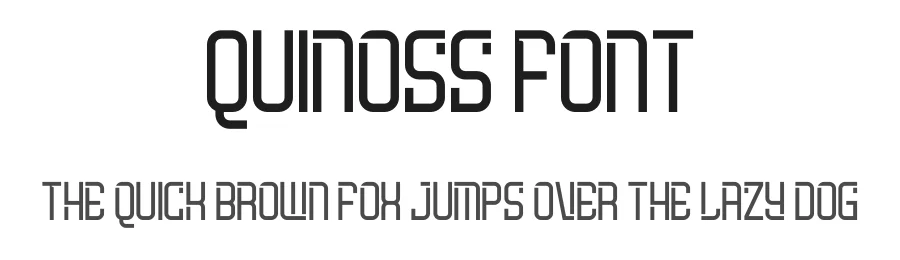 Quinoss Font by figuree — Display Font