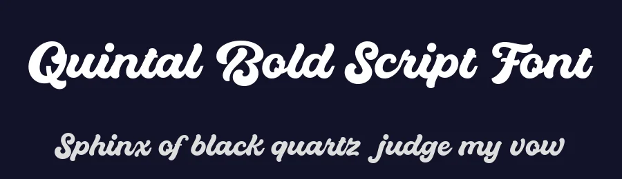 Quintal Bold Script Font by saffatin.co — Script Handwritten Font — thumbnail 2