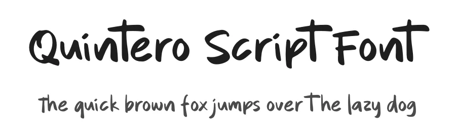 Quintero Script Font by Gracetype Studio — Script Handwritten Font