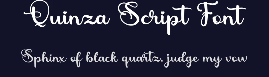 Quinza Script Font by sugiharto1790 — Script Handwritten Font — thumbnail 2