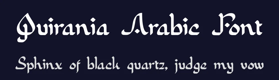 Quirania Arabic Font by typelinestudio — Display Font — thumbnail 2