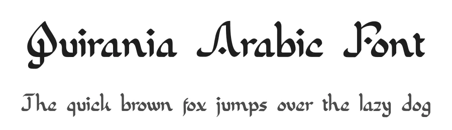 Quirania Arabic Font by typelinestudio — Display Font