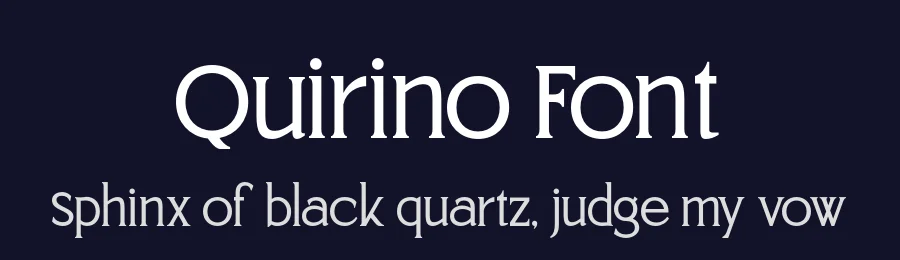 Quirino Font by roomspace.cl — Serif Font — thumbnail 2