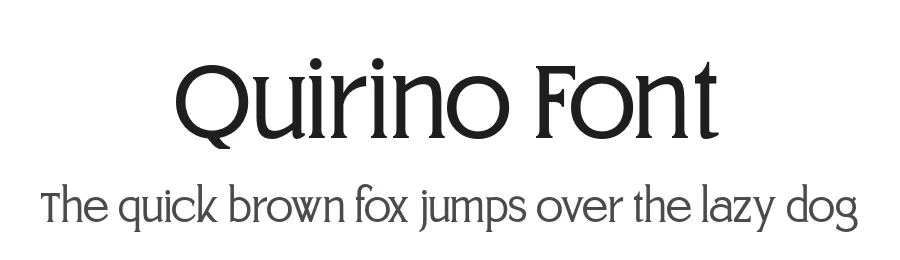 Quirino Font by roomspace.cl — Serif Font