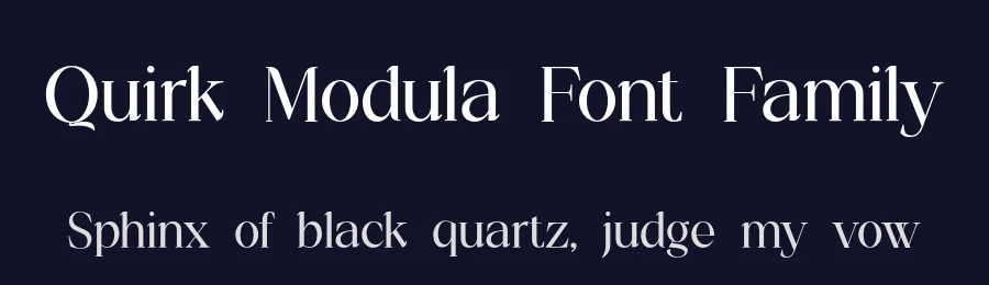 Quirk Modula Font Family by UICreative — Serif Font — thumbnail 2
