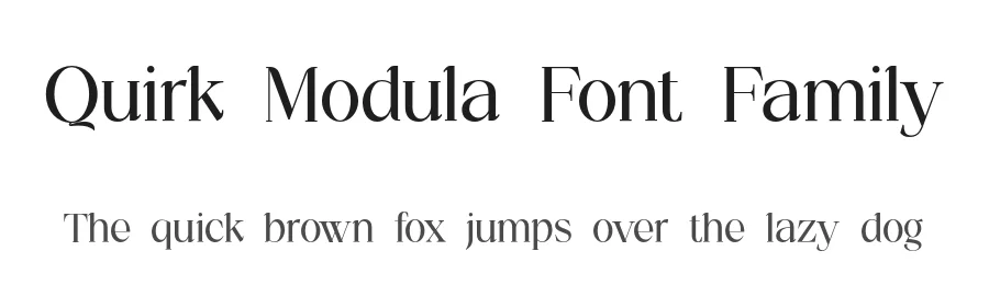 Quirk Modula Font Family by UICreative — Serif Font