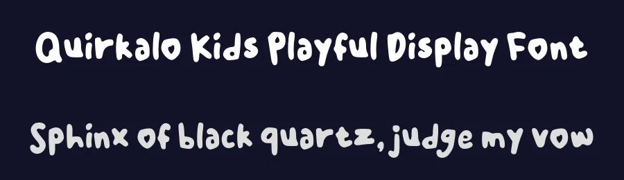 Quirkalo Kids Playful Display Font by Mei Suseno — Decorative Font — thumbnail 2
