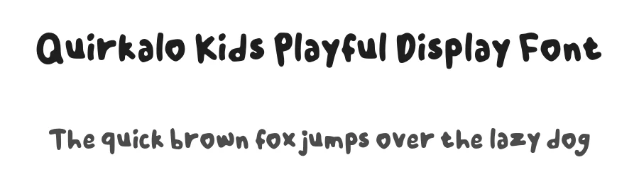 Quirkalo Kids Playful Display Font by Mei Suseno — Decorative Font