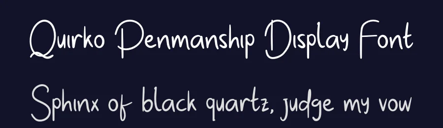 Quirko Penmanship Display Font by Creatifontstudios — Script Handwritten Font — thumbnail 2